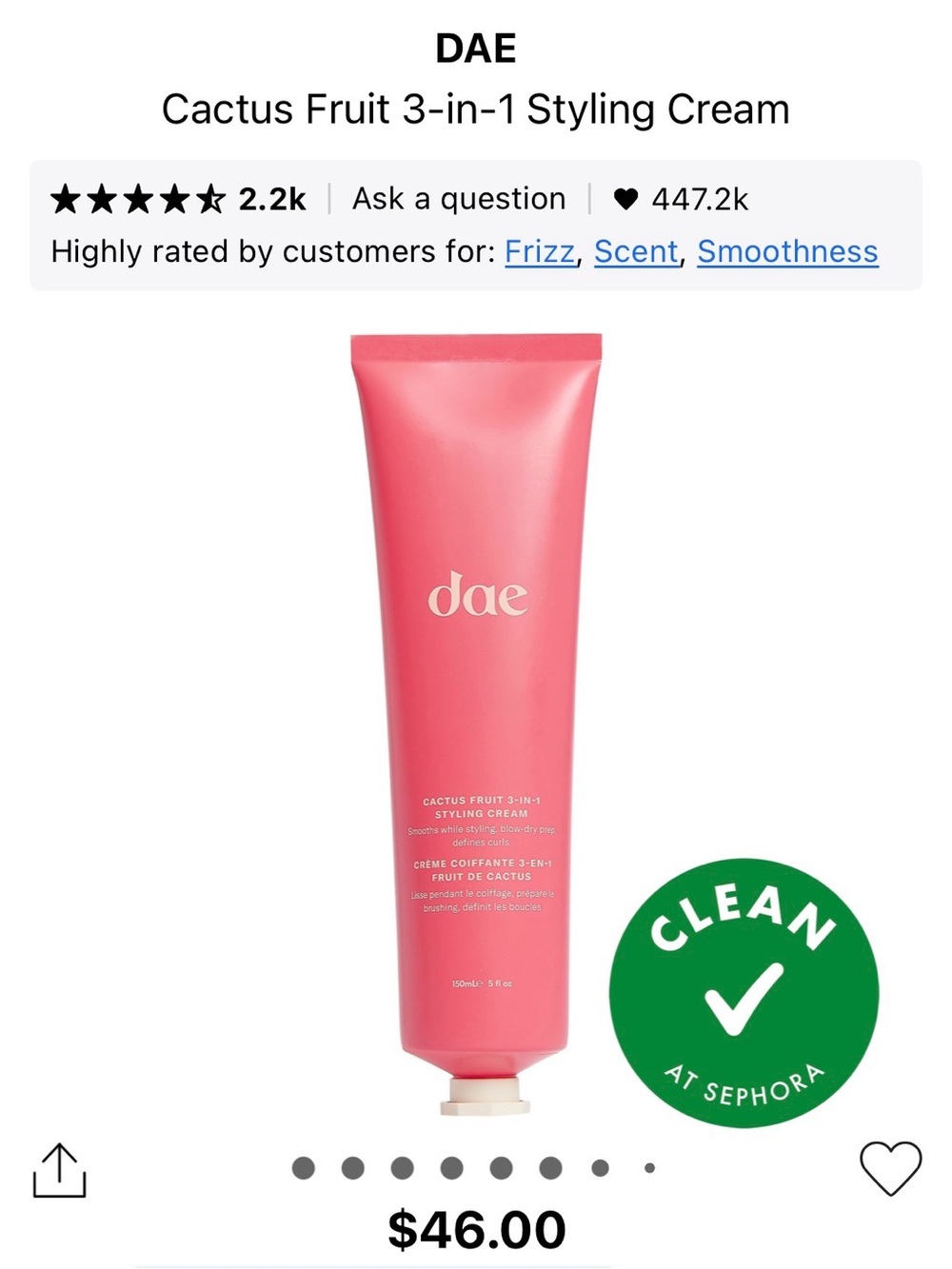 dae Cactus Fruit 3-in-1 Styling Cream NIB